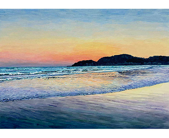 余韻　303×242mm（額装サイズ）/ アクリル絵具