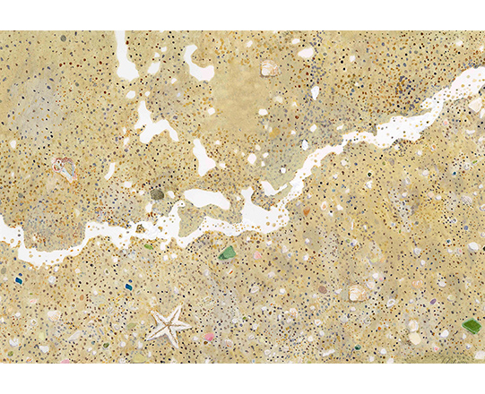 かけら　H310mm×W410mm　/ アクリル絵具