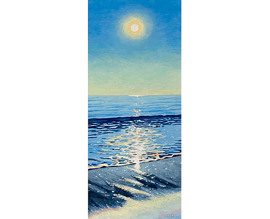 また明日　H260mm×W110mm　/ アクリル絵具