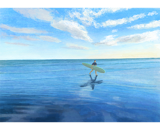 After Surf　H200mm×W280mm / デジタル（Procreate)