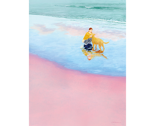 ただいま おかえり　H355mm×W282mm / アクリル絵具