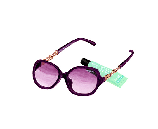 夏の小物2　H220mm×W260mm  / アクリル絵具