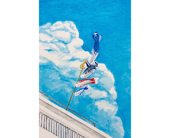 5月　H220mm×W150mm  / アクリル絵具